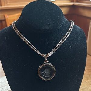 Extasia Intaglio and pearl Necklace